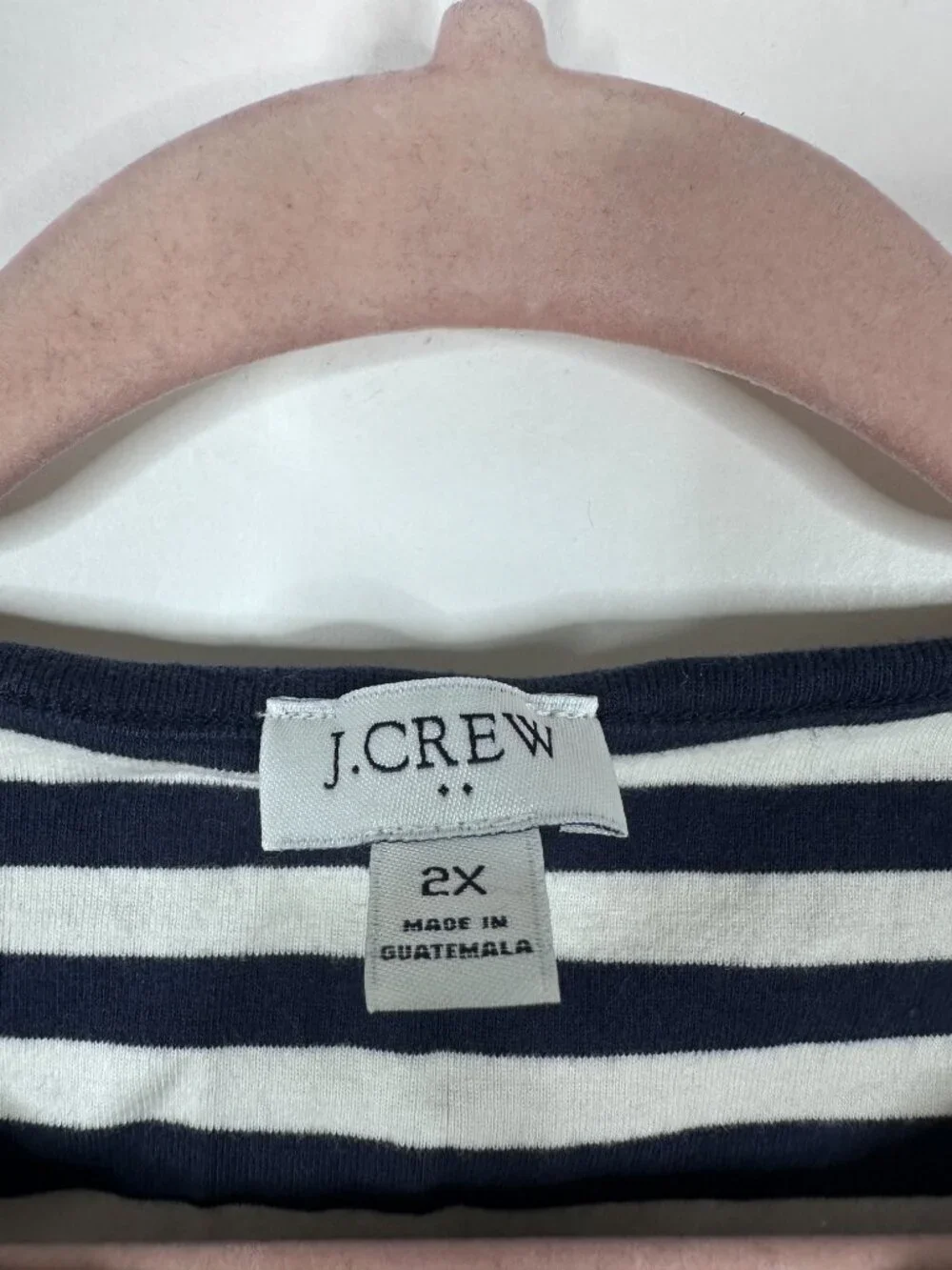 2/$30 J. Crew Striped Shell Tank Top Navy Stripe 2X #A1954